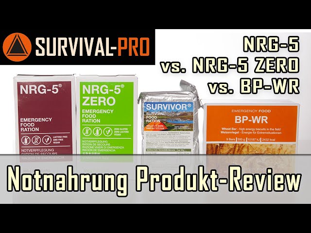 Krisennahrung als Outdoor-Verpflegung (NRG-5 + F-100) 