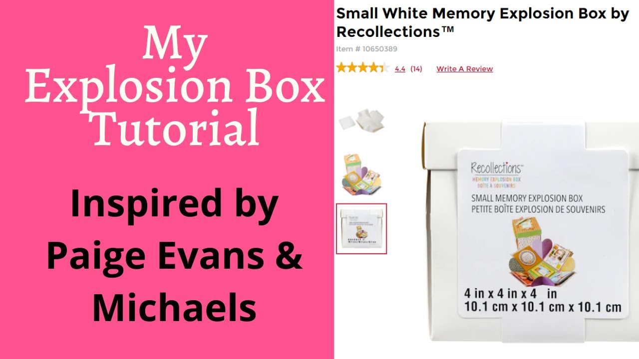 Recollections Small Memory Explosion Box - 4 x 4 x 4 - Each