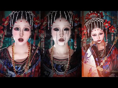 挑战一百个无限流之～中式恐怖新娘篇#妆容#中式恐怖#挑战一百个无限流#是初九啊