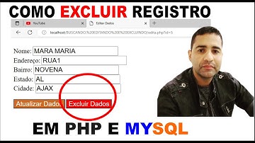 COMO EXCLUIR REGISTROS DO BANCO DE DADOS MYSQL USANDO PHP #AULAFINAL