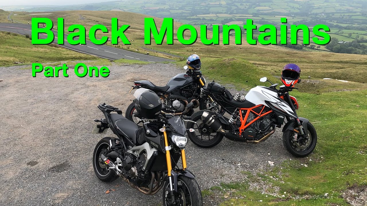 Ducati Monster in the Black Mountains.