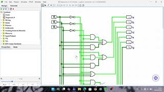 Tutorial Smart Display (3-bit Binary to 7-Segment Decoder) di Logisim-Evolution