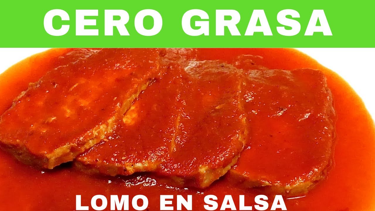 Lomo de cerdo en salsa roja de chiles CERO GRASA.- RecetasdeLuzMa - YouTube