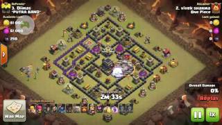 Clash of Clans : Golem pekka Wiz attack strategy | 3 stars | coc | 2016 | clash of clans TH9 screenshot 1