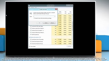 Windows® 8: How to restart Windows Explorer and other programs when they freeze