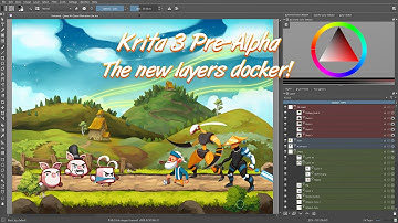 Krita 3: review of the new layers docker