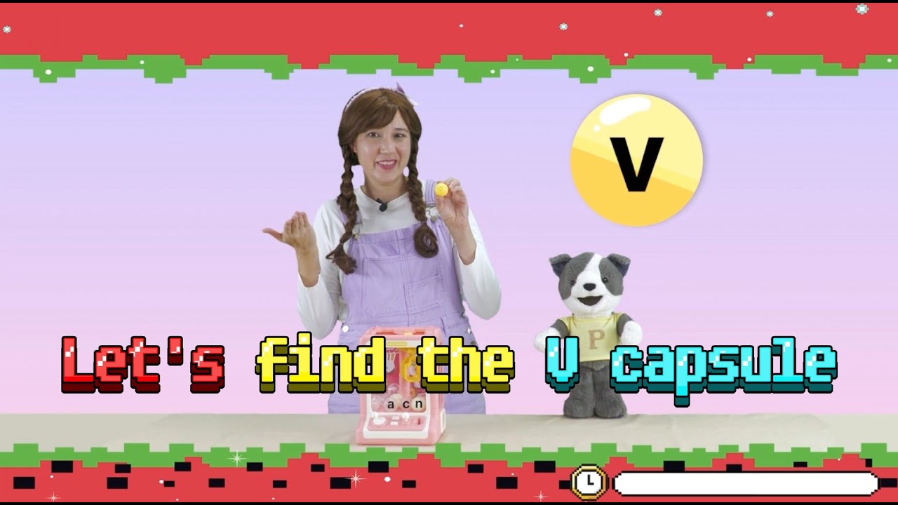 [FUNFUN ENGLISH_Lv.1] Let's find the V capsule - YouTube
