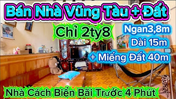 1068 .Bán Nhà Và Đất Vũng Tàu Chỉ 2 Tỷ 8 Sổ Riêng Nhà Cách Biển 4 Phút