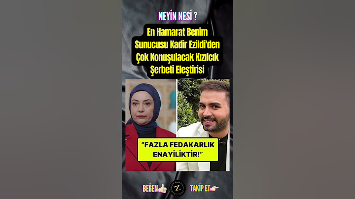 En Hamarat Benim Sunucusu Kadir Ezildi'den Çok Konuşulacak Kızılcık Şerbeti Eleştirisi