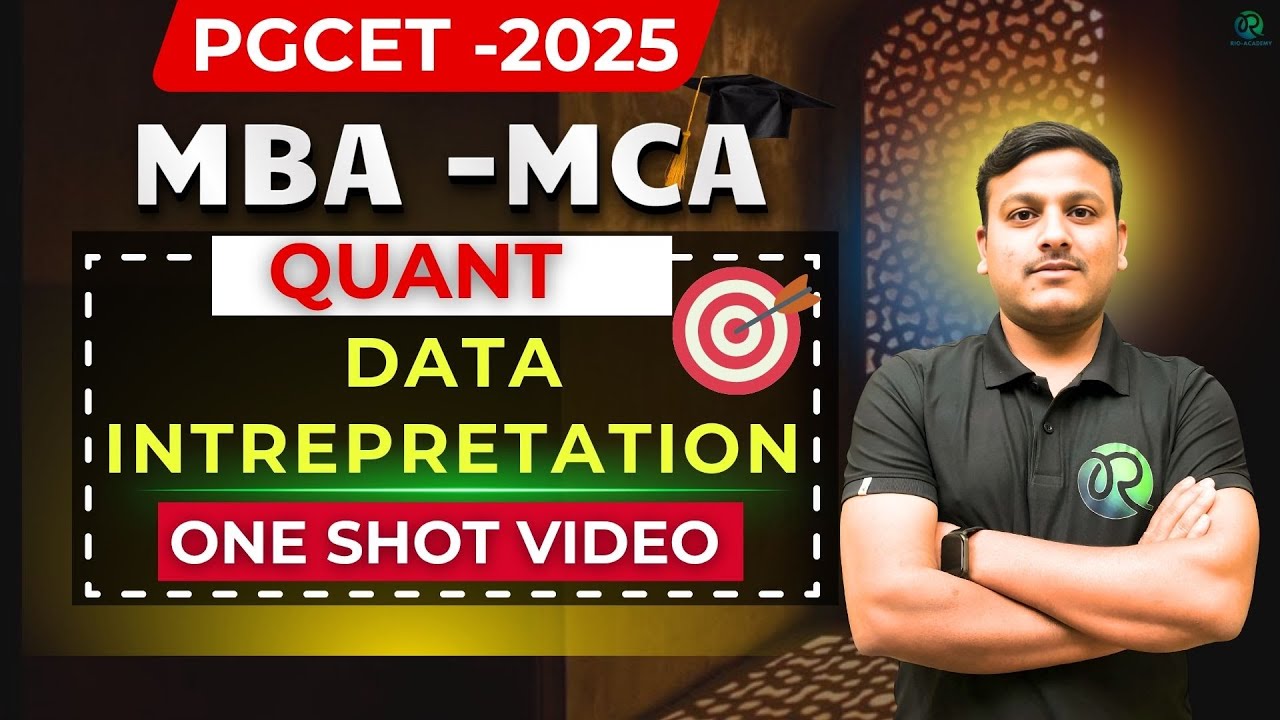 PGCET MBA - MCA 2026 | Quantitative Aptitude | Data Interpretation ...