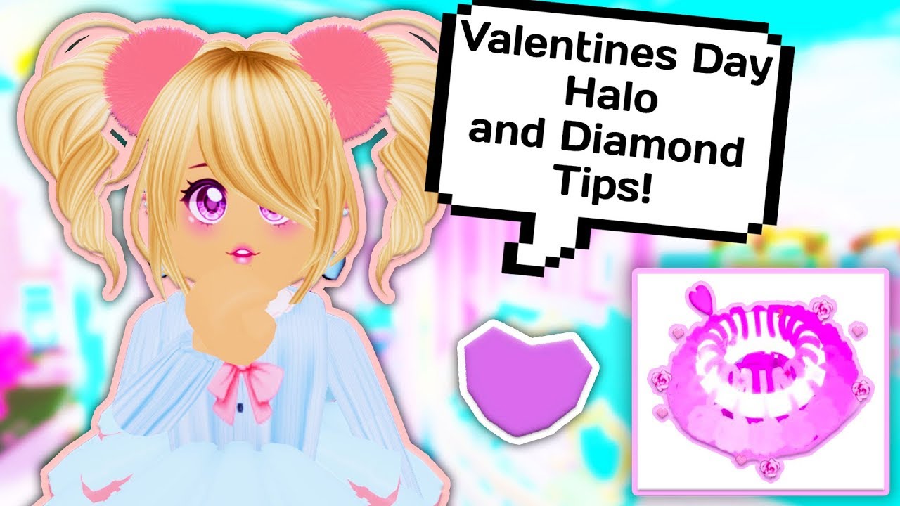 New Valentines Day Halo And Diamond Tips Roblox Royale High