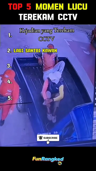 Top 5 Momen Lucu Terekam CCTV #shorts
