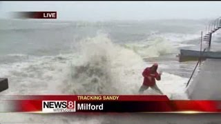 Sandy arrives in Milford