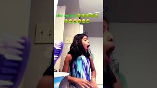 She throw up 🤮 ￼