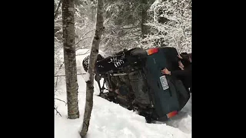 Jeep XJ flop snow Wheeling