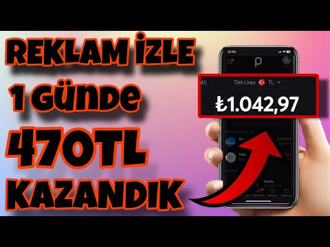 REKLAM İZLEYEREK GÜNDE 470 TL PARA KAZANMA! (ÖDEME KANITLI) - İnternetten Para Kazanma 2024