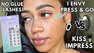 iEnvy by KISS PRESS & GO LASHES vs. KISS imPRESS PRESS-ON | Step by Step + Honest Review | ONLY $8
