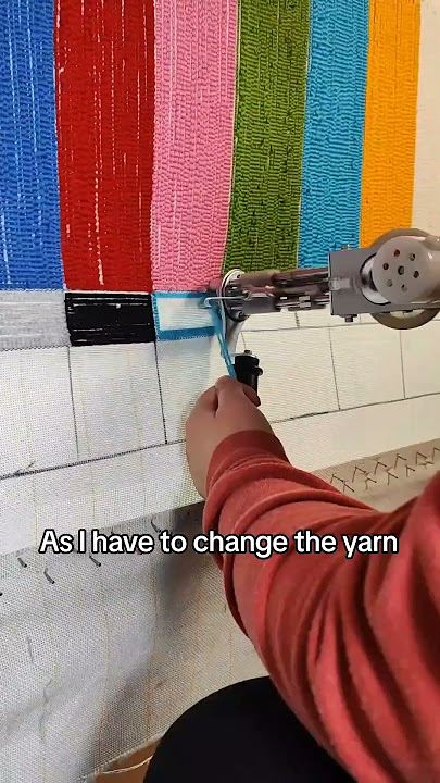 Tufting A TV Error No Signal Screen Rug