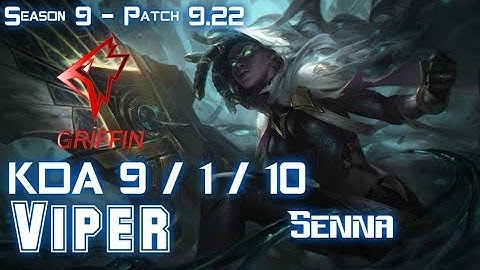 GRF Viper SENNA vs EZREAL ADC - Patch 9.22 KR Ranked