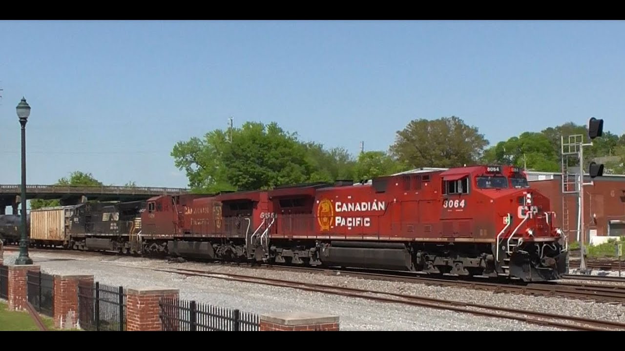 BEAVERS IN THE SOUTH: Canadian Pacific AC4400's on NS 64Q, Dalton GA 4/22/2022