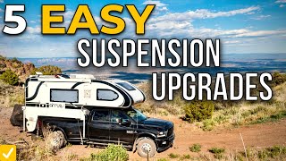 5 Easy Suspension Upgrades for Truck Campers // Bolt On Suspension Upgrades