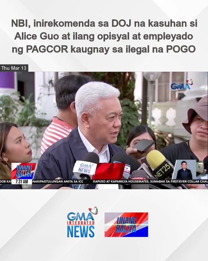 NBI, inirekomenda sa DOJ na kasuhan si Alice Guo at ilang opisyal at empleyado ng... | Unang Balita