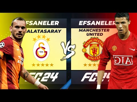 GALATASARAY EFSANELERİ vs MANCHESTER UNITED EFSANELERİ // FC 24 KARİYER MODU ALL-STAR KAPIŞMA