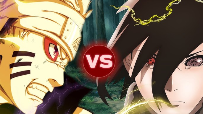 NARUTO MODE ERMITE VS SASUKE MANGEKYO SHARINGAN ! 