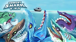 ALL '!!' LARGE SHARKS!!!  Hungry Shark World | Ep 55 HD