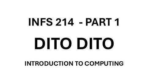 INFS 214 PASCO REVIEW - LIKELY EXAMINATION QUESTIONS_DITO DITO (INTRODUCTION TO COMPUTING LEVEL 200)