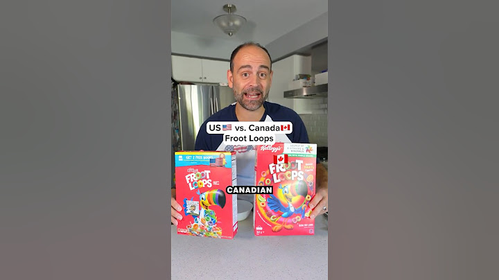 US vs. Canada Froot Loops...Shocking differences!