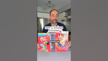 US vs. Canada Froot Loops...Shocking differences!