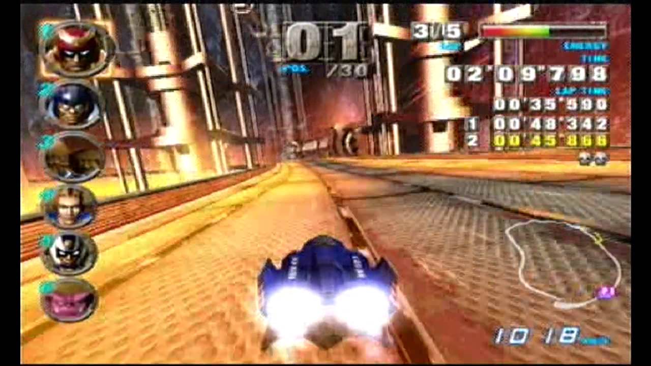 FZero GX Gameplay Fire Field Undulation YouTube