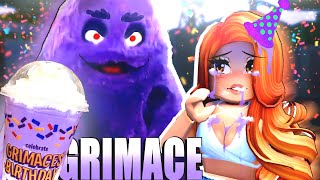 I Became GRIMACE in Roblox Da Hood Voice Chat