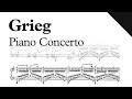 Grieg  piano concerto in a minor op 16 sheet music