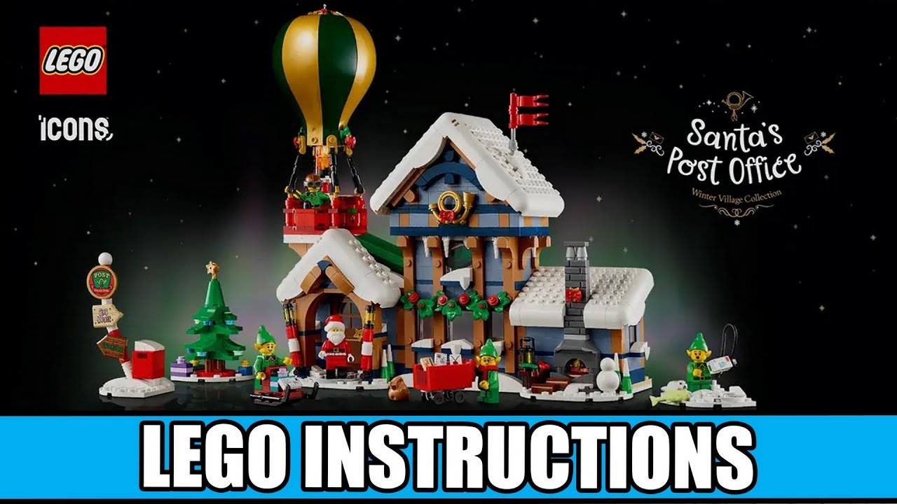 Icons - Santa's Post Office - Winter Village Collection LEGO instructions