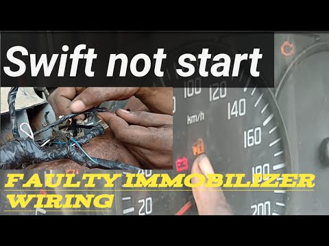 Maruti Swift not start,faulty immobilizer wiring