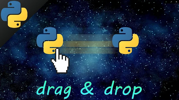 Python drag & drop GUI 👈