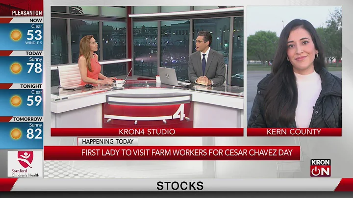 First Lady visits CA farm workers for Cesar Chavez...
