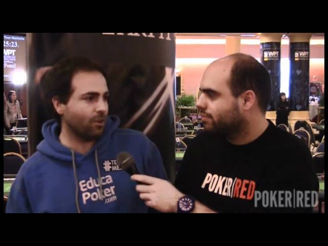 Emilio Domínguez "Piokari", en el primer break del WPT National Marbella