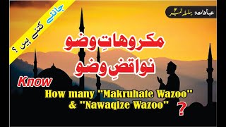 Makruhat e Wazoo || Nawaqiz e Wazoo, مکروہات وضو || نواقض وضو