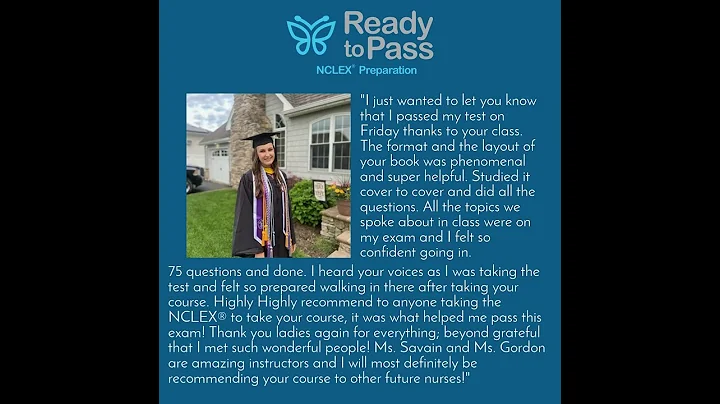 Ready to Pass NCLEX Review Testimonial Tuesday - G...