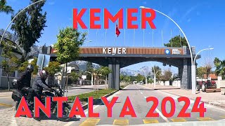 Анталия 2024 Пешеходная экскурсия по Кемеру 4K #walkturkey