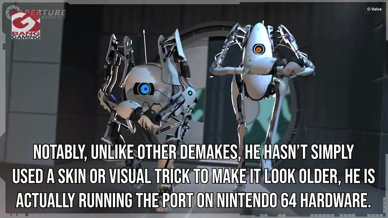 Fan creates ‘Portal’ demake for Nintendo 64
