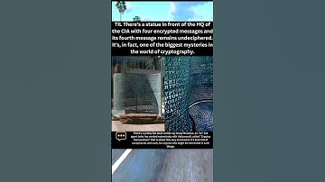 Kryptos Explained: CIA’s Enigmatic Code Sculpture Still Unsolved #shorts