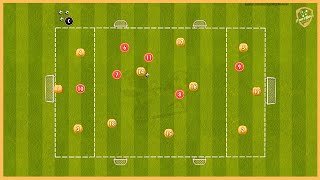 Arsenal London - Possession - Transition Game With Finishing On Six Goals