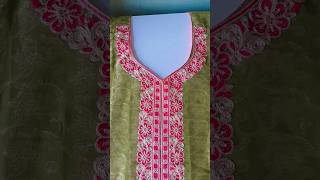 Without bookram pan shape neck design stitching ✨🧵✨
