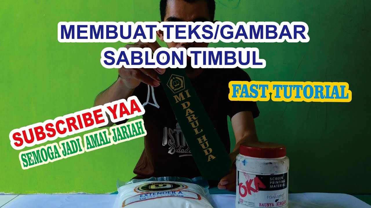  Membuat  Tulisan  Gambar Sablon  Timbul YouTube