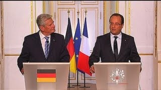 Hollande on Syria: a response is expected from the international community - 09/03