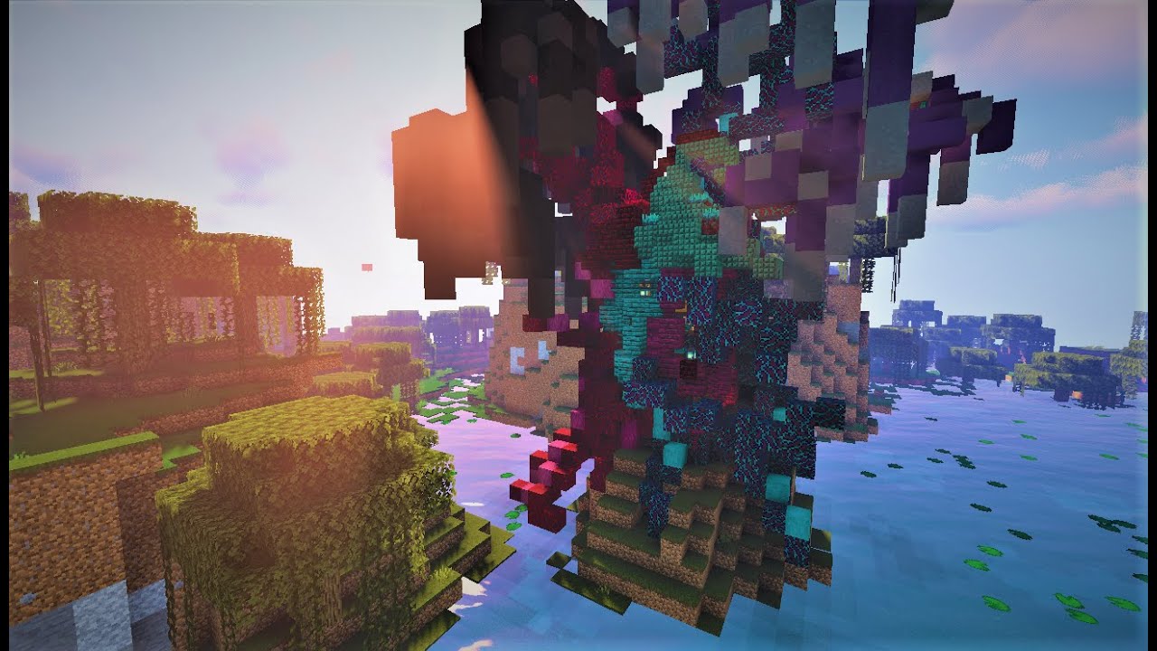 Willow Tree Nether Blocks Inspired Shop [World Download] - YouTube